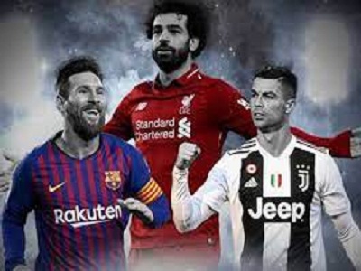 صلاح ورونالدو وميسى