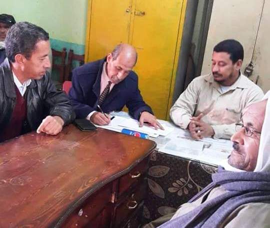 ضبط شكاير من الجبس الزراعى والاسمنت فى محلات بدهمشة