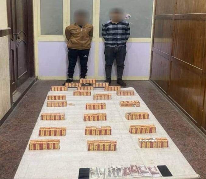 المتهمون والمضبوطات 