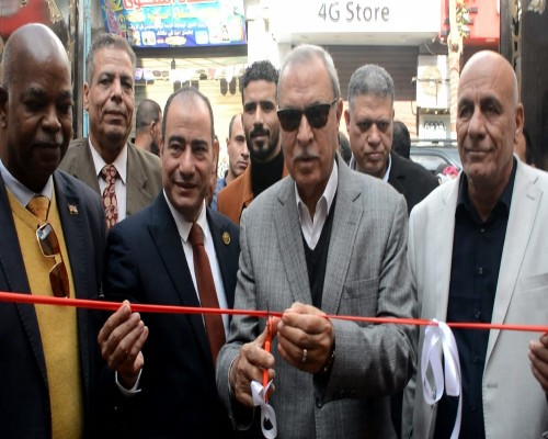 محافظ القليوبية يفتتح معرض للسلع الغذائيه في ميت نما بشبرا الخيمة