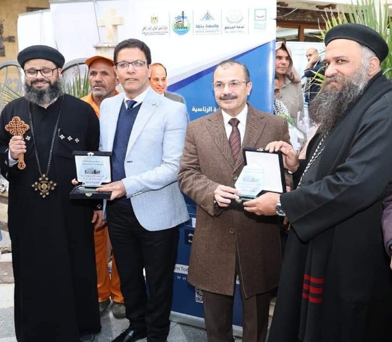 جامعة بنها تنظم قافلة طبية للكشف على عمال محافظة القليوبية 