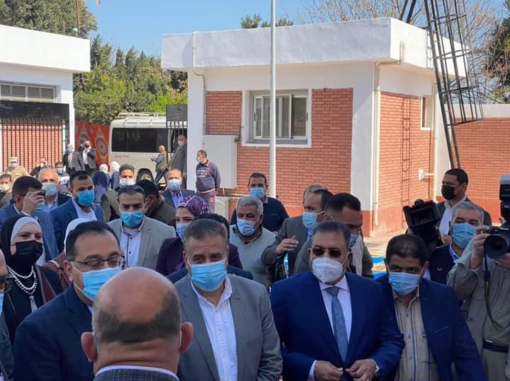 مدبولى وشعراوى وزايد والقباج والجزار بمعرض الحرف اليدوية بقرية شما بالمنوفية