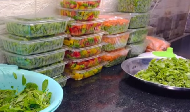 تجهيز وتفريز الخضروات