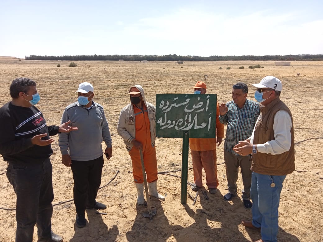 استرداد 90 فدانا من غير الجادين بوادى النطرون 