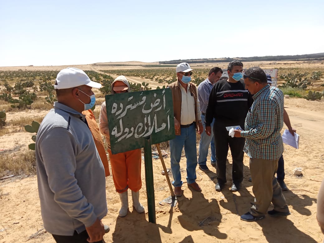 استرداد 90 فدانا من غير الجادين بوادى النطرون 