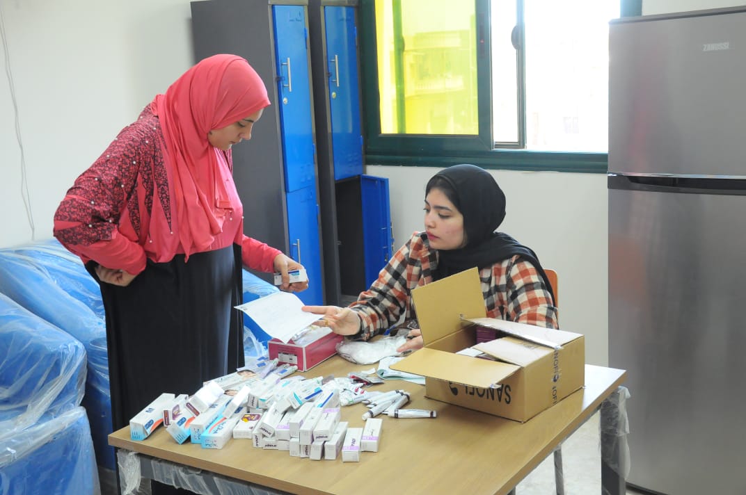 قافلة طبية لجامعة كفر الشيخ في قرية نصرة ضمن مبادرة حياة كريمة