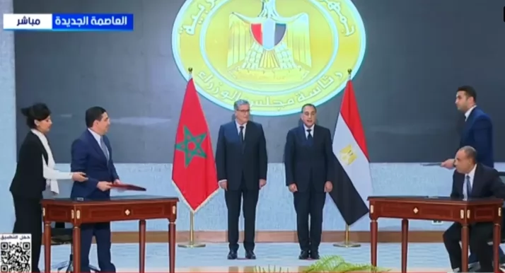 عاجل .. رئيس الوزراء ونظيره المغربي يشهدان توقيع عدد من وثائق التعاون بين البلدين 