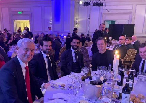 محمد صلاح اثناء الحفل