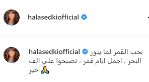 هالة صدقى : بحب القمر لما ينور البحر ..فيديو