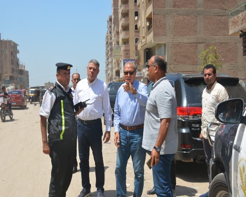 الهجان يتابع أعمال النظافة ورفع الاشغالات