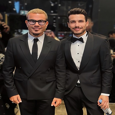 عمرو دياب وأحمد إبراهيم 