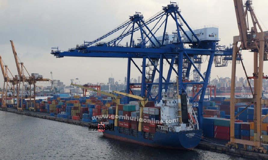 نشاط بحركة تداول البضائع بميناء الاسكندرية مع الالتزام بالاجراءات الاحترازية ضد كورونا