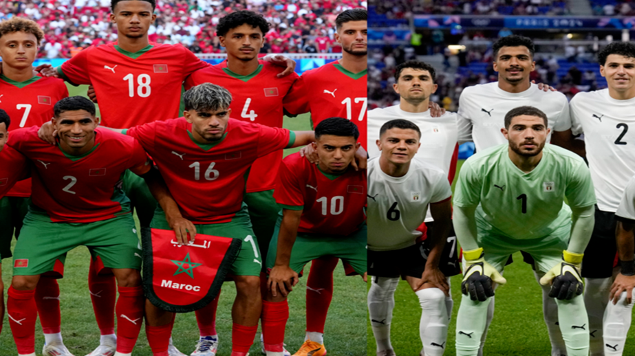 منتخب مصر الأولمبي والمغرب