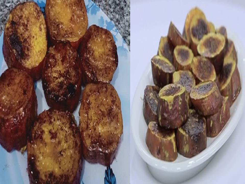البطاطا الحلوه المكرملة 