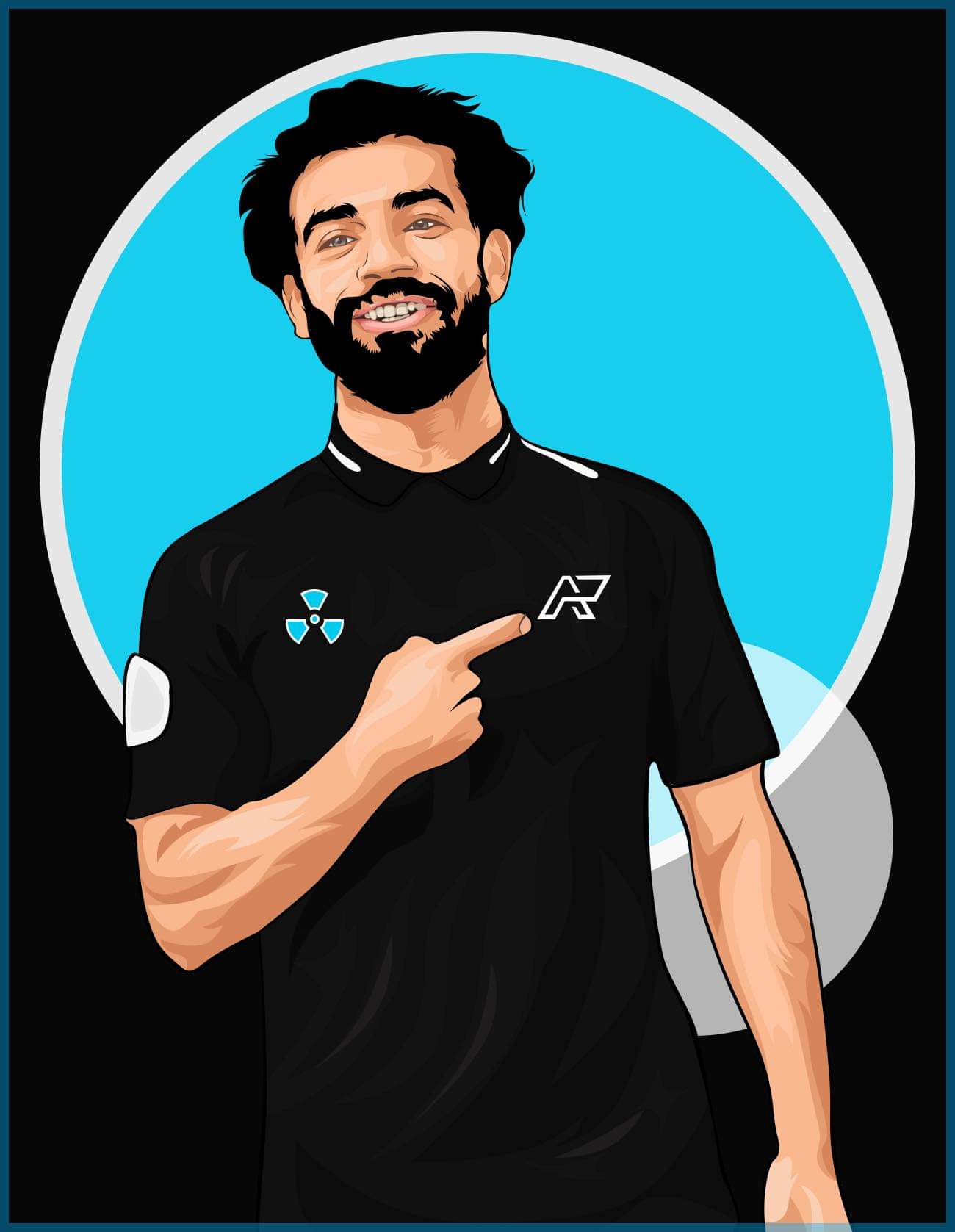 احمد رمزى طالب يعشق الرسم على الكمبيوتر