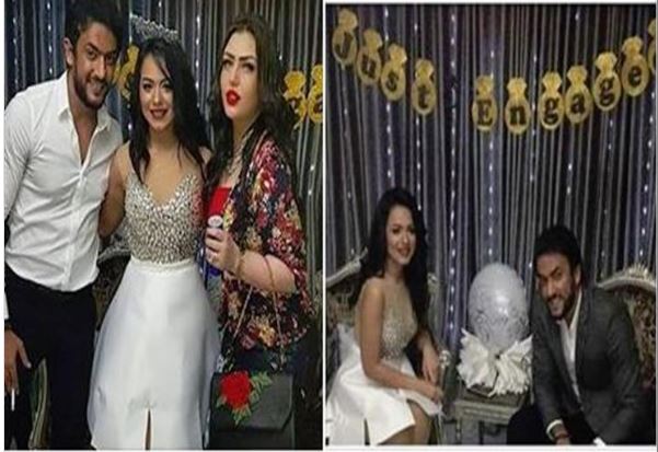 أول تعليق احمد العوضى على فستان خطيبته 