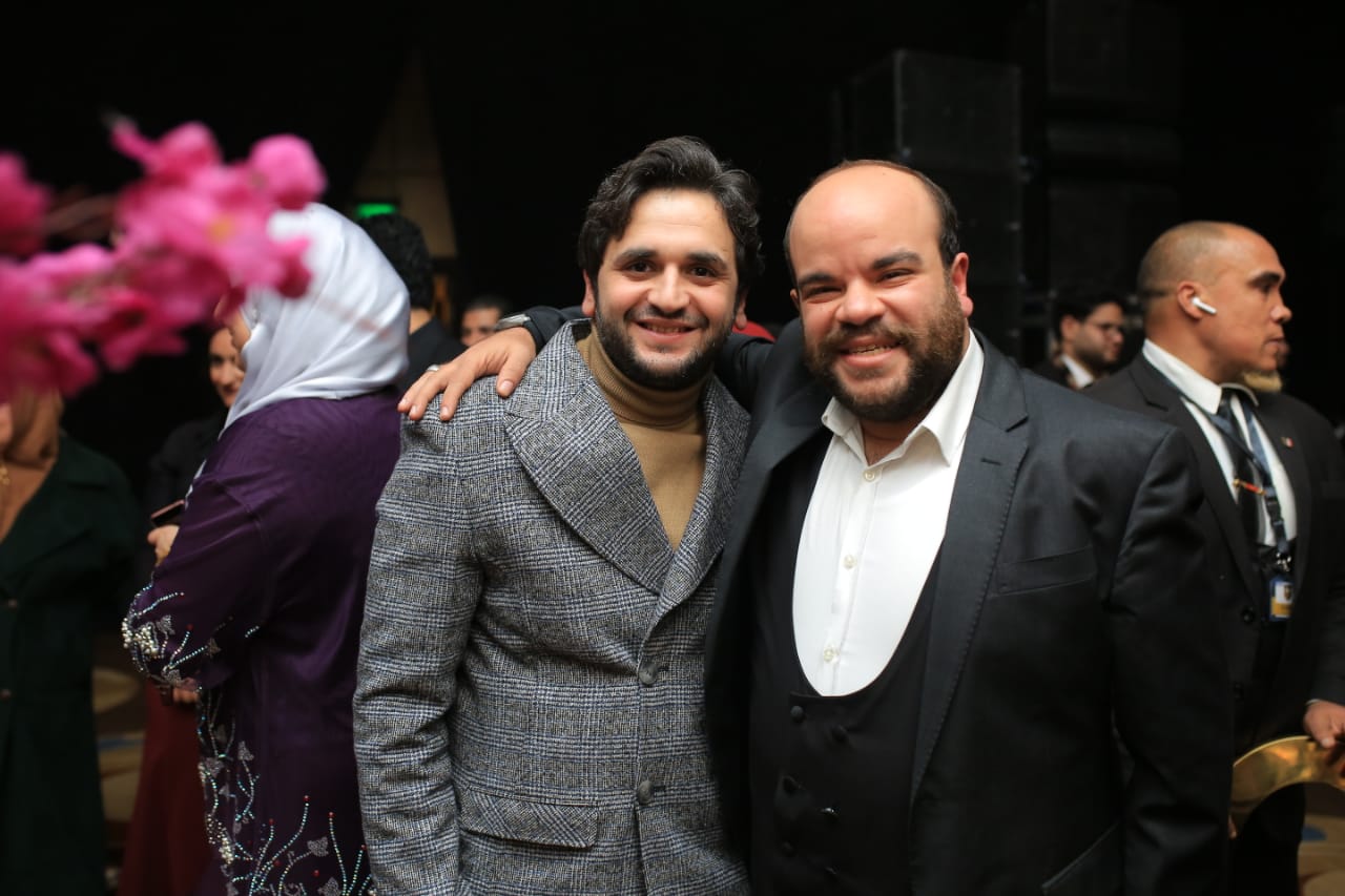 محمد نور ومصطفي حجاج ورامي جمال يشعلون حفل زفاف أحمد الشيخ.. صور