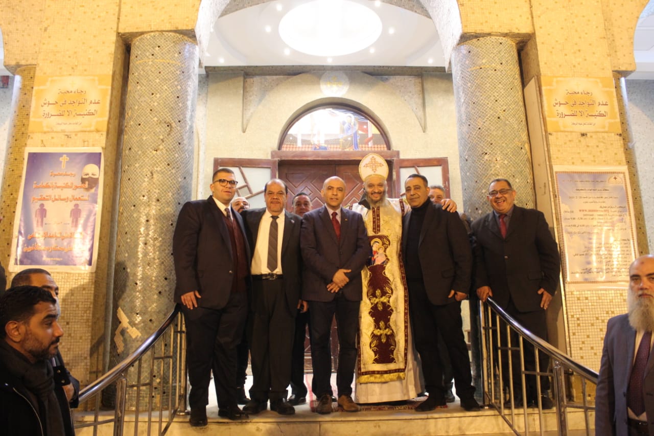 مستقبل وطن بروض الفرج يشارك الإخوة الأقباط فرحتهم بعيد الميلاد المجيد