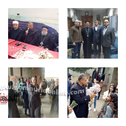 النمر وسرور يهنئان  أقباط أشمون ومنوف بعيد الميلاد المجيد