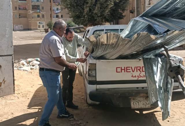 رضوان: جهاز مدينة بدر يشن حملة إشغالات على المحلات ليلاً.. بالصور