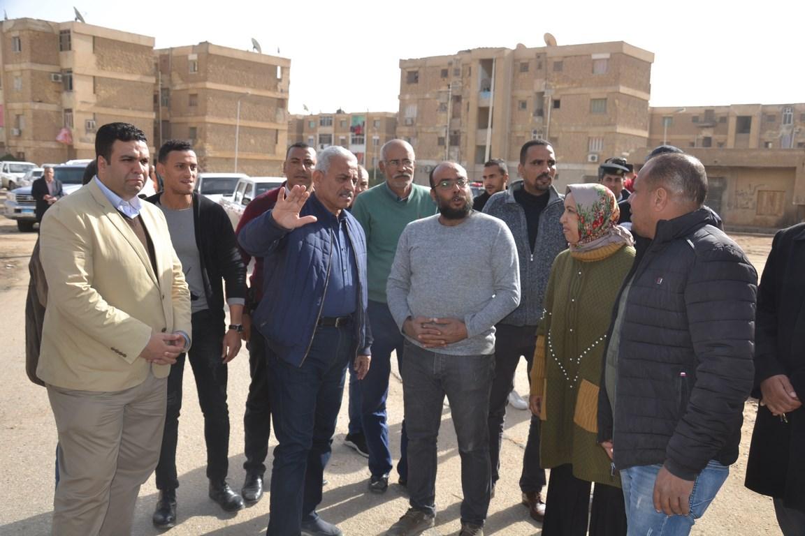 تطوير عمارات الايواء وإزالة عمارات 7و8و9 بحي فيصل بالسويس