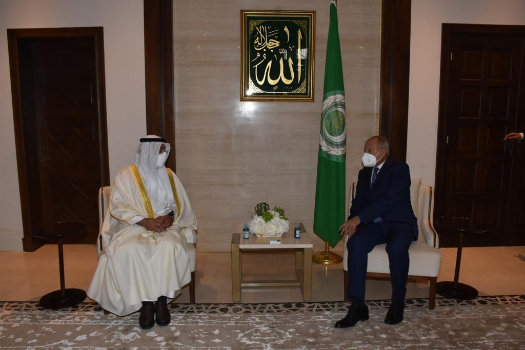 أبو الغيط يستقبل الأمين العام لمجلس التعاون الخليجي ووزيري خارجية العراق ولبنان