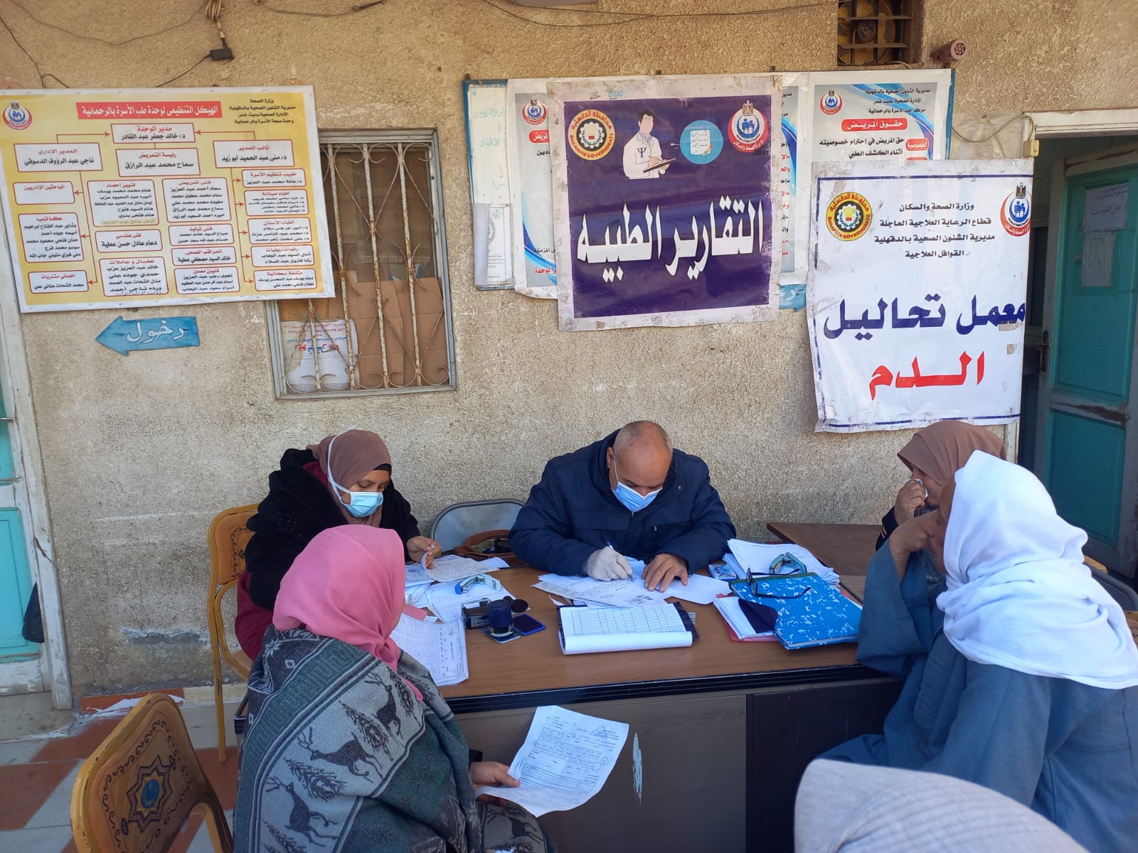 الكشف على  ١٩٥٩ مريضا فى قافلة بقرية الرحمانية بميت غمر