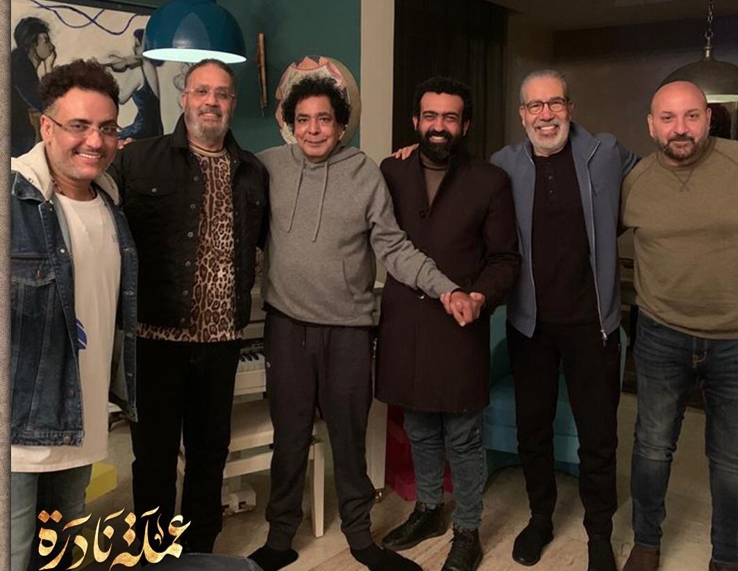 محمد منير ومحمد رحيم وأسرة العمل 