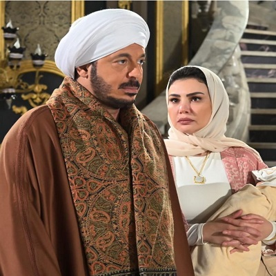 مصطفى شعبان ودينا فؤاد 