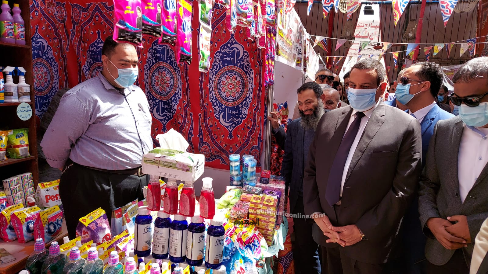 محافظ البحيرة يفتتح معرض الغرفة التجارية لمستلزمات رمضان بكفر الدوار..صور