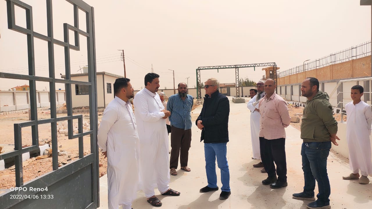 رئيس شركة مياة مطروح يتفقد مشروعات الاحلال والتجديد بمطروح