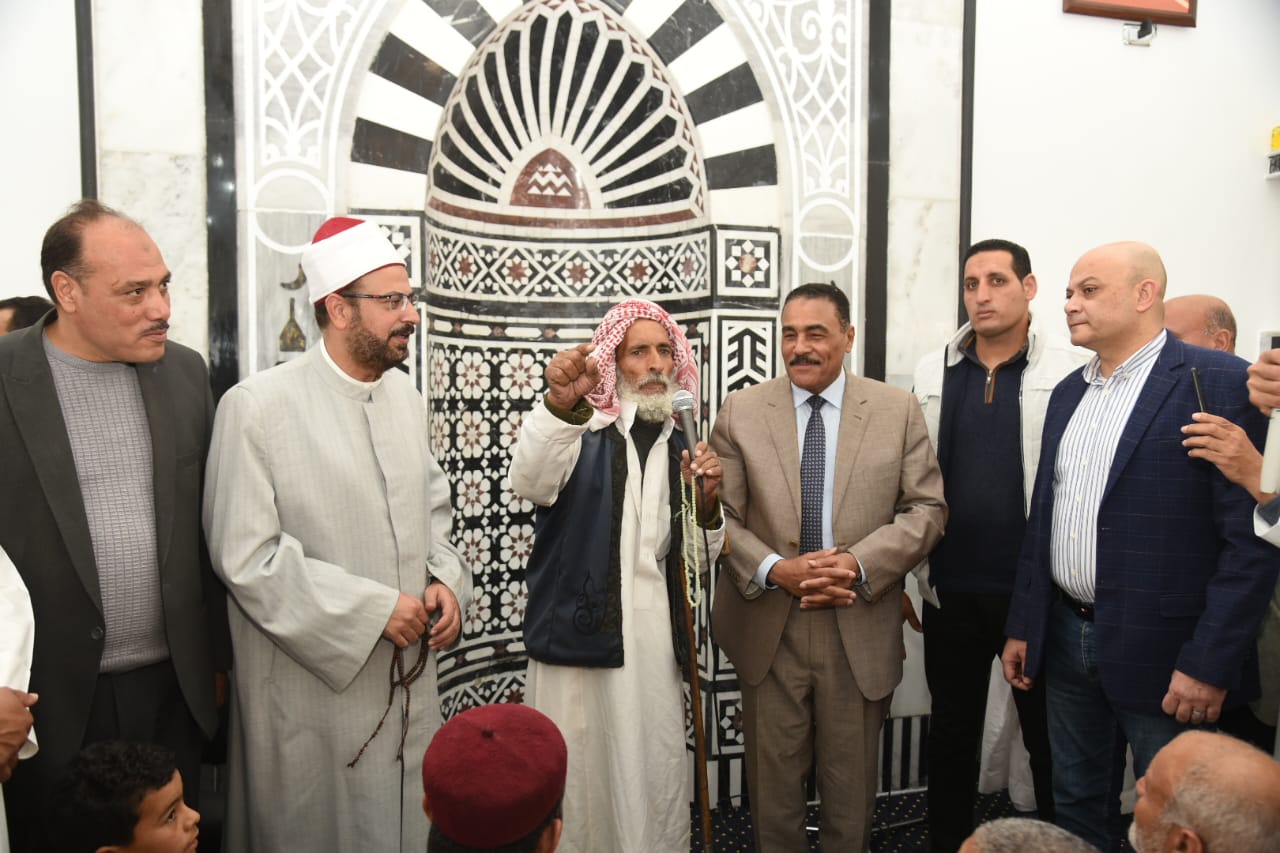 محافظ مطروح يفتتح مسجد بلال بن رباح بعد احلاله وتجديده