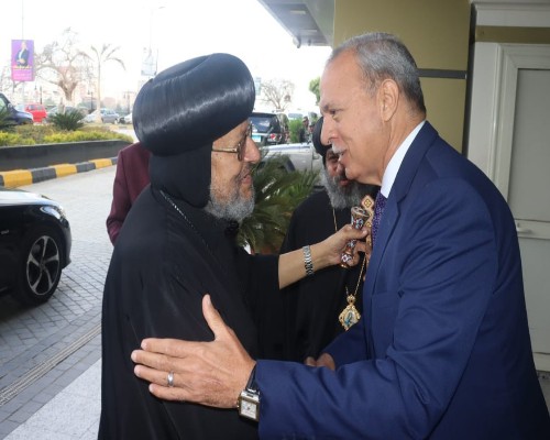 محافظ القليوبية يستقبل الكنيسة المصرية للتهنئة بعيد الفطر المبارك