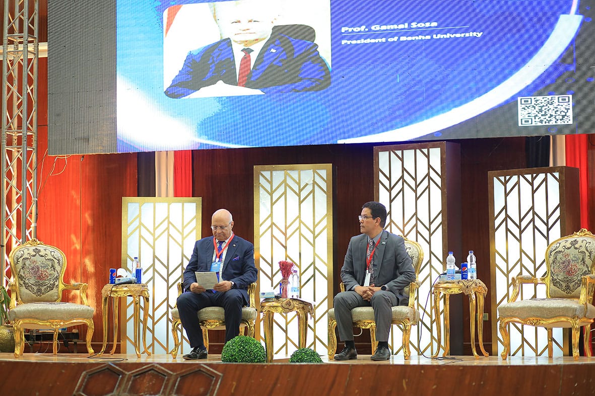 جامعة بنها تطلق مؤتمر الدراسات العليا في العلوم التطبيقية.. وسوسه: المؤسسات الاكاديمية تشجع البحث العلمى