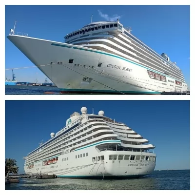 ميناء غرب بورسعيد يستقبل السفينة CRYSTAL SERENITY