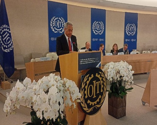 وزير العمل خلال كلمة مصر في مؤتمر العمل الدولي بجنيف