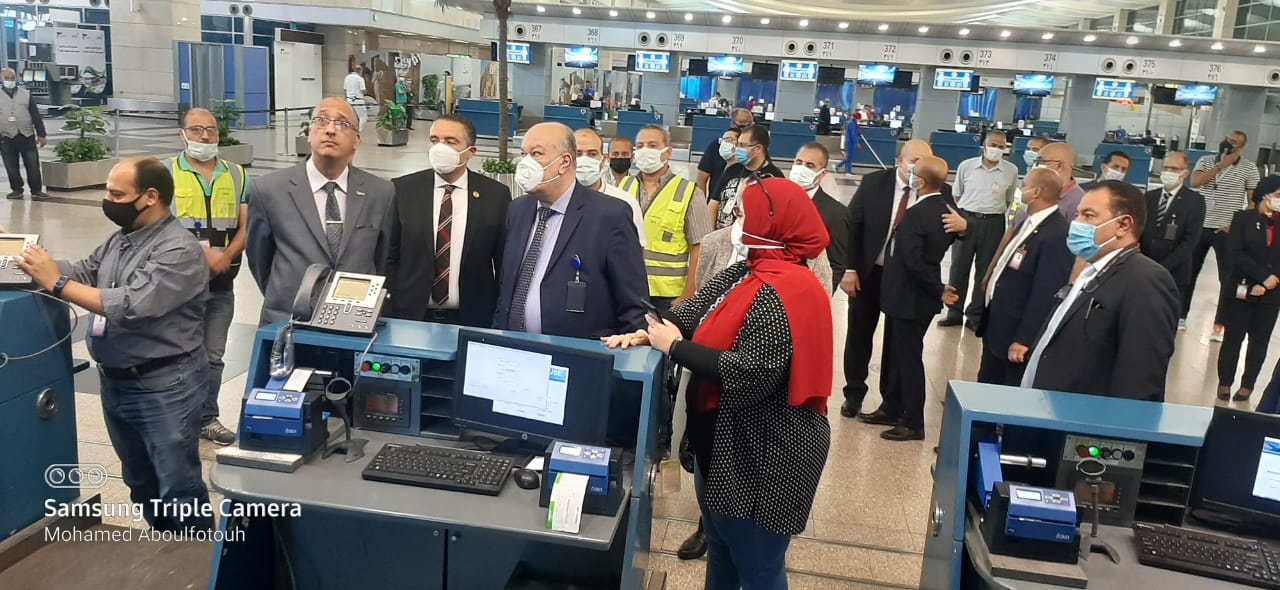 إنتهاء المرحلة الأولي من منظومة السيور بمطار القاهرة لاستيعاب 6 آلاف حقيبة