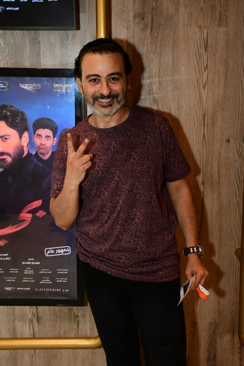 تامر حسني وهنا الزاهد وأبطال فيلم 