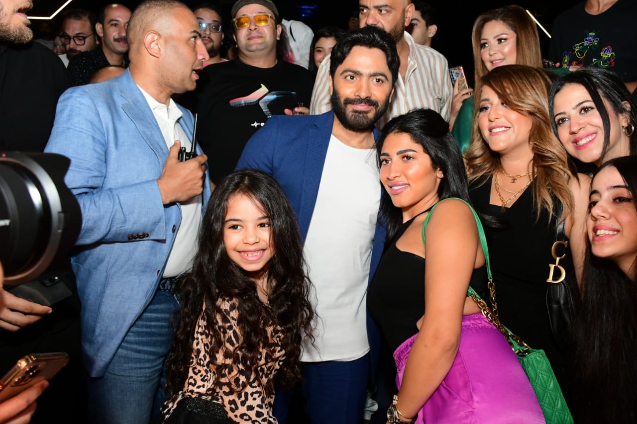 تامر حسني وهنا الزاهد وأبطال فيلم 