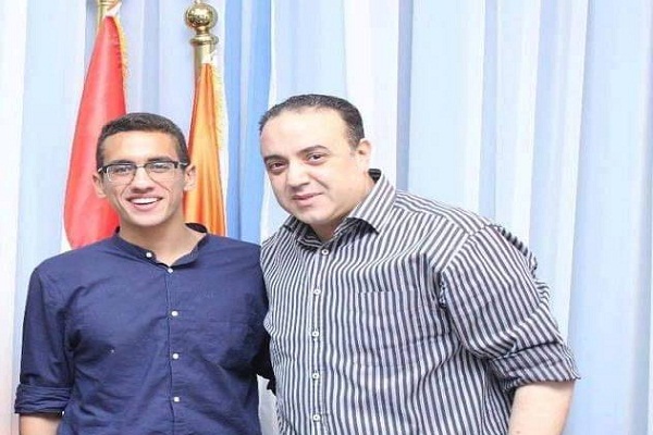 احمد الجندى مع رئيس نادى الشمس