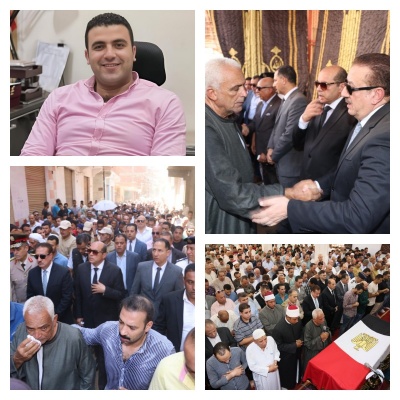 جنازة الرائد أحمد حافظ رئيس مباحث الشهداء