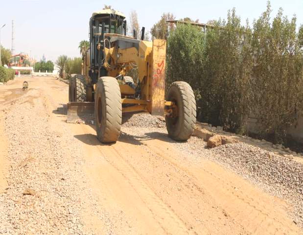 فوده يتابع المشروعات الجارية بمنطقة الهضبة بمدينة شرم الشيخ