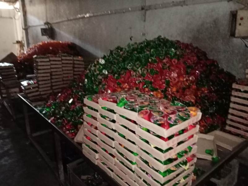 ضبط مصنع للمنظفات وآخر للحلويات يعملان بدون ترخيص. .. ولحوم عير صالحة للاستهلاك الآدمى ... صور