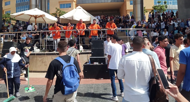 تفاصيل إحتفالات جامعة بدر لإستقبال الطلاب بالعام الأكاديمى الجديد.صور