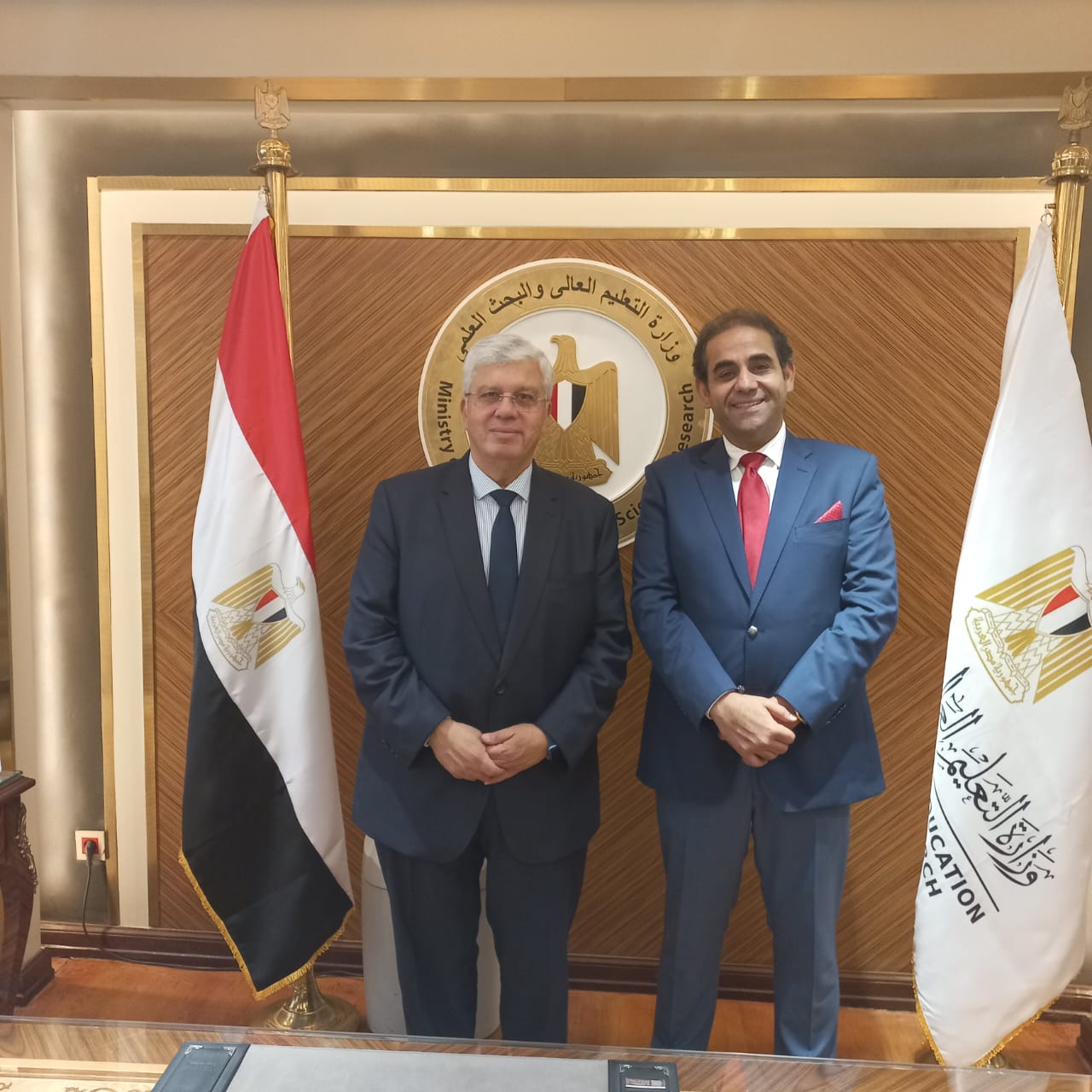 وزير التعليم العالي والدكتور شريف صالح