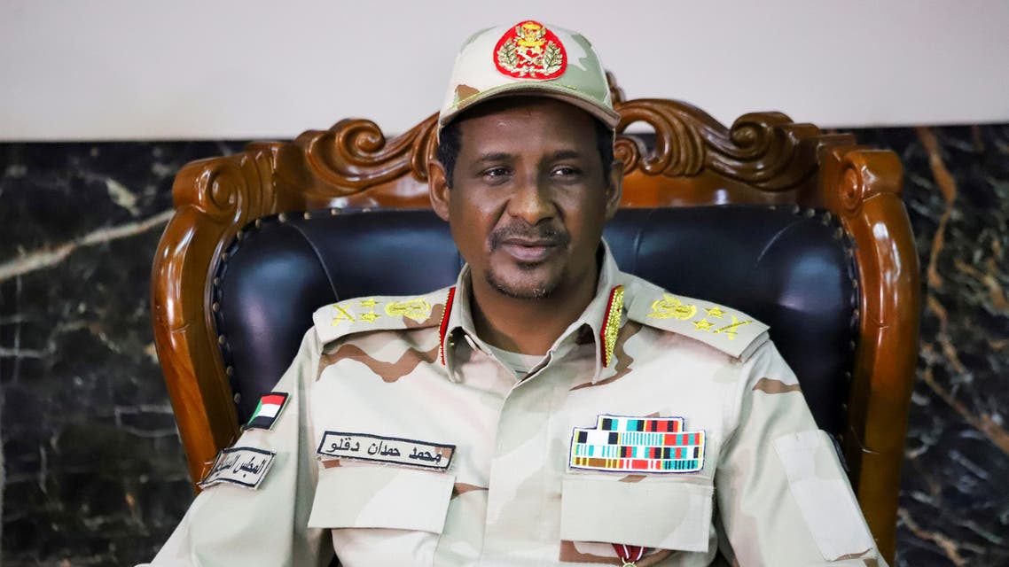 قائد قوات الدعم السريع السودانية محمد حمدان دقلو 