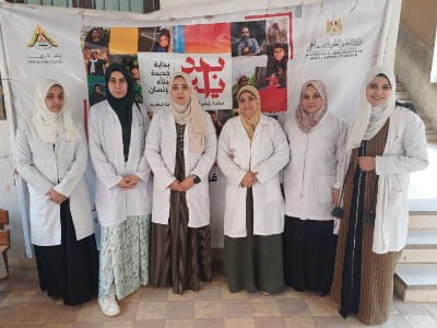 قافلة طبية من جامعة بنها