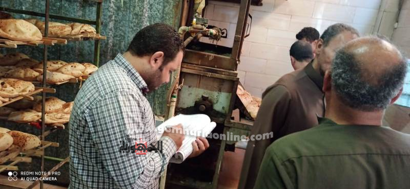 غلق ( 6) مخابز بلدي و(2) سياحي  لمخالفتهم الاشتراطات بالمنوفية