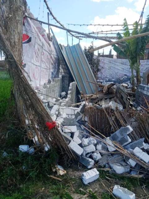 إزالة فورية لـ 8 حالات تعد على الأراضي الزراعية بالمنوفية.صور