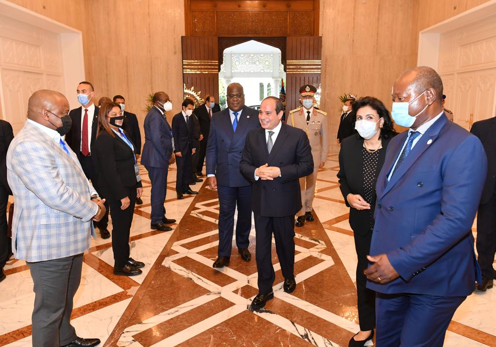 الرئيس السيسي يستقبل رئيس جمهورية الكونغو الديمقراطية بقصر الاتحادية
